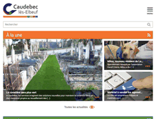 Tablet Screenshot of caudebecleselbeuf.fr